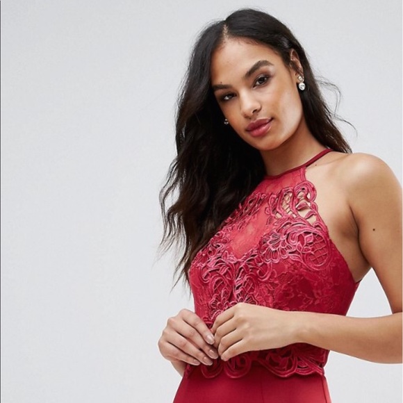 🛑❌ SOLD❌🛑Red lace fishtail Occasion Dress🔥🔥 - Picture 5 of 7